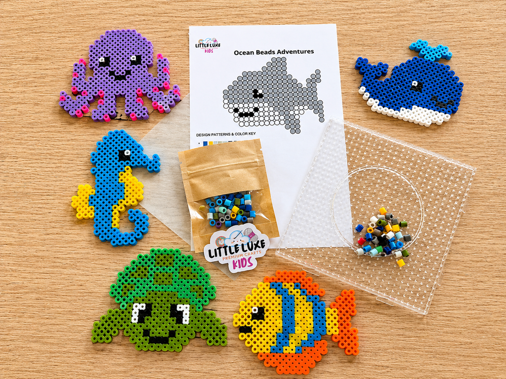 Ocean Beads Adventure – Kids Multi-Activity Craft Kit