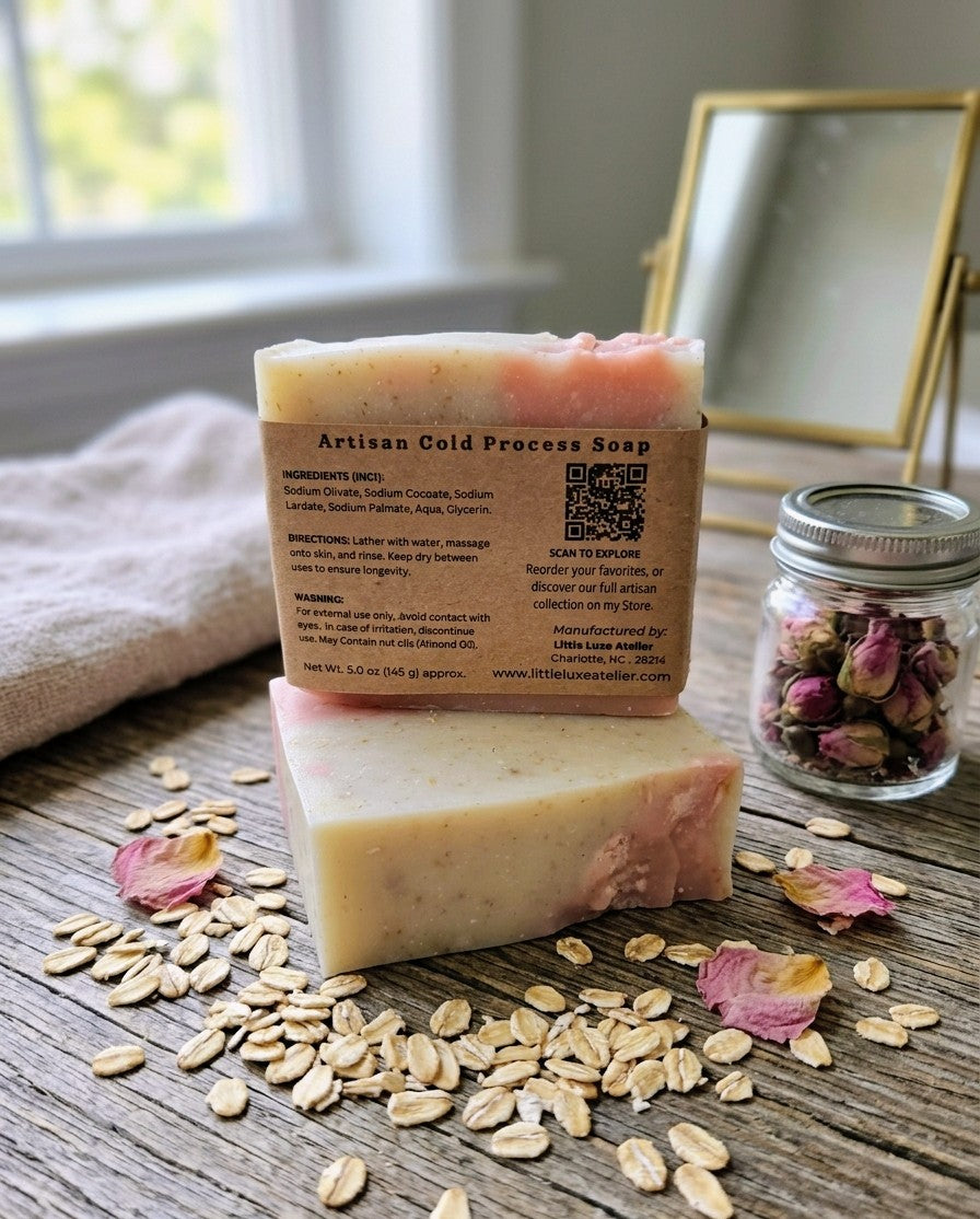 Rose & Oat Botanical Bloom Bar Soap