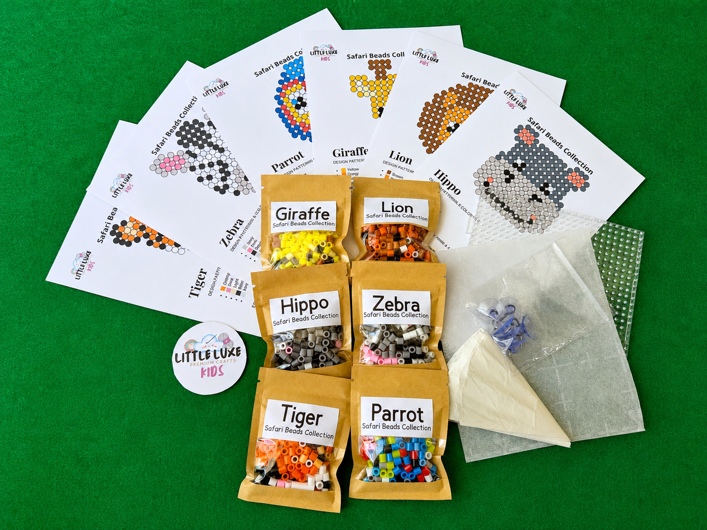 Safari Beads Collection – Kids Multi-Activity Craft Kit