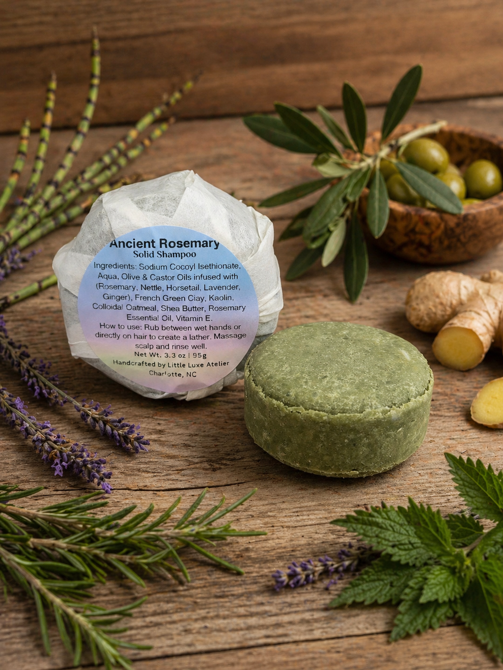 Ancient Rosemary Solid Shampoo