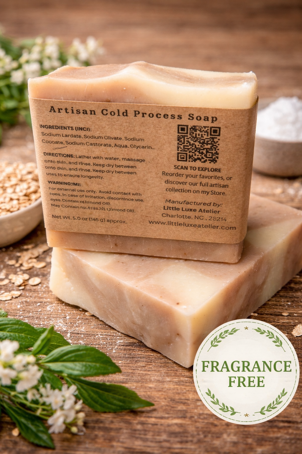 Soothing Aloe & Oat Ritual Bar Soap