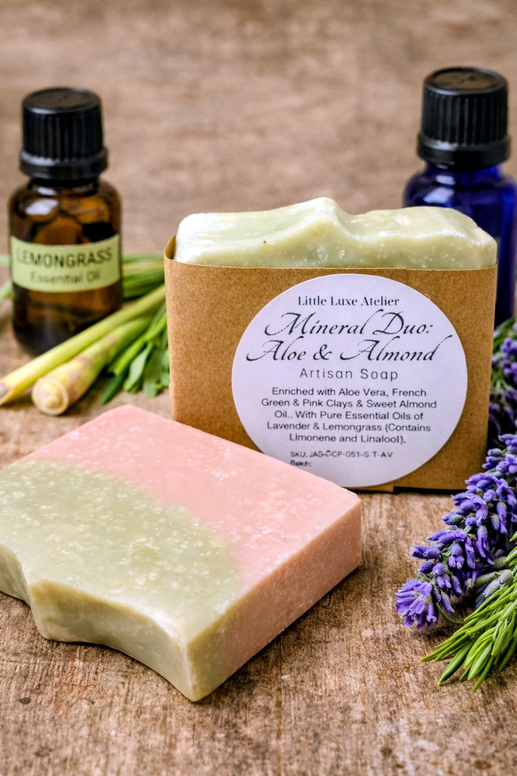 Mineral Duo: Aloe & Almond Bar Soap *