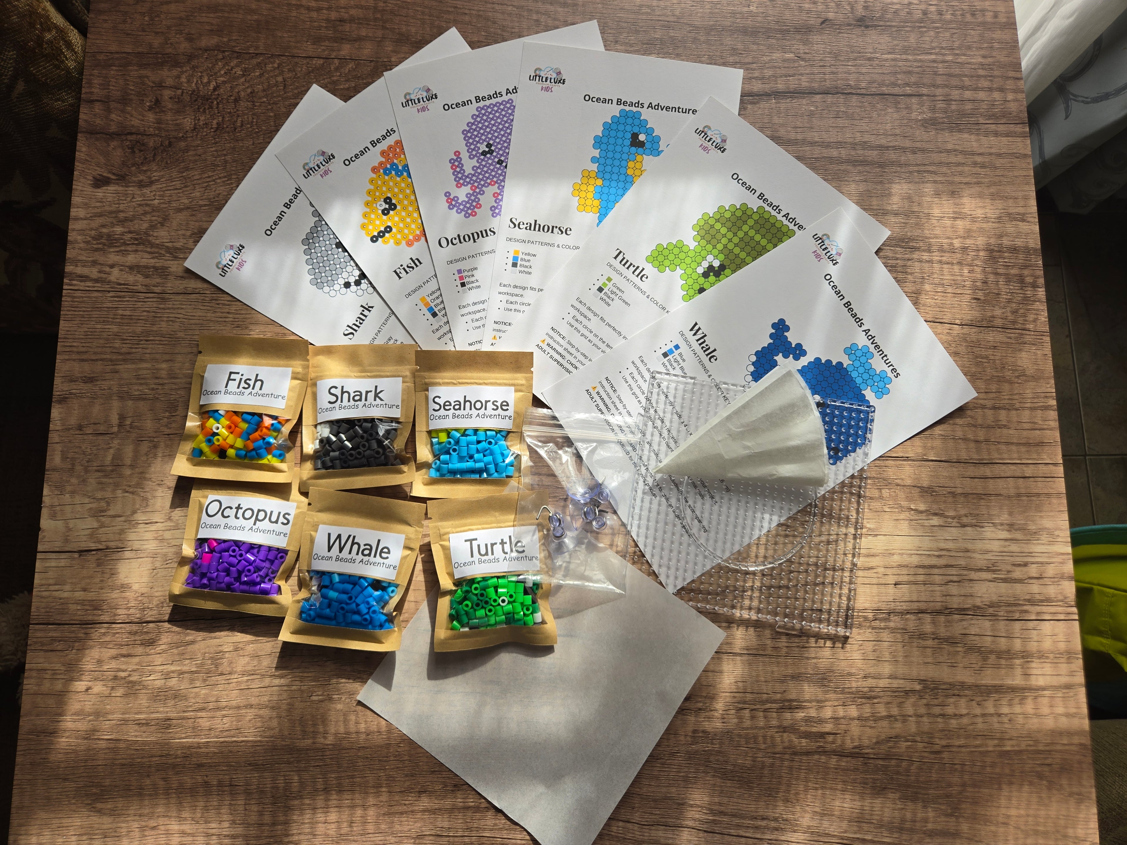 Ocean Beads Adventure – Kids Multi-Activity Craft Kit