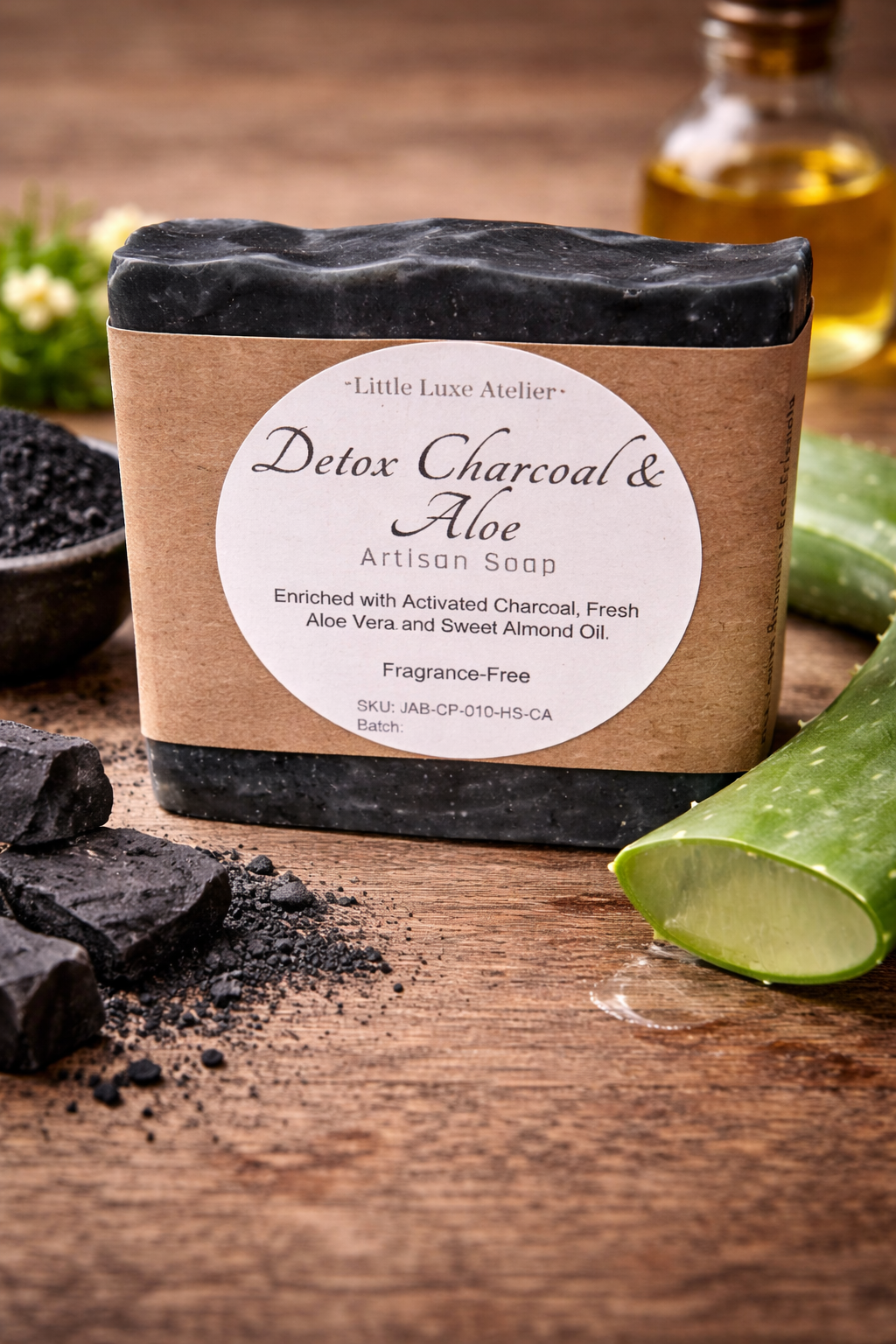 Charcoal & Aloe Bar Soap