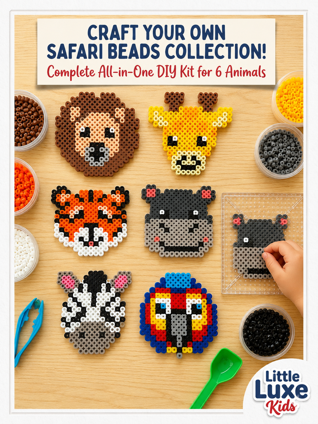 Safari Faces – Kids Multi-Activity Craft Kit
